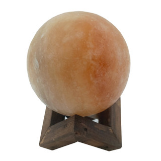 گوی سنگ نمک قطر7 با پایه چوبی