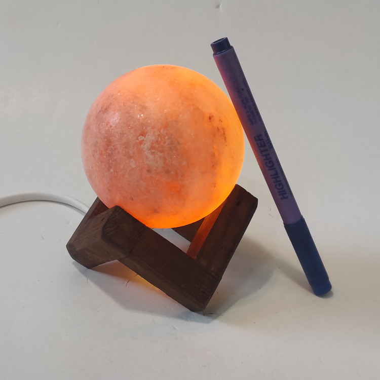 آباژور سنگ نمک مدل گوی قطر 8