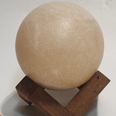 گوی سنگ نمک قطر 10 با پایه چوبی