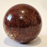 گوی سنگ عقیق به همراه پایه چوبی