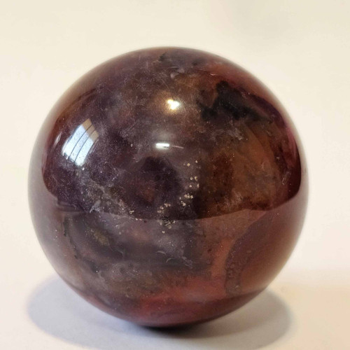 گوی سنگ عقیق به همراه پایه چوبی