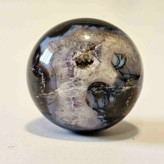 گوی سنگ عقیق به همراه پایه چوبی