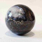 گوی سنگ عقیق به همراه پایه چوبی