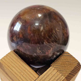 گوی سنگ عقیق به همراه پایه چوبی