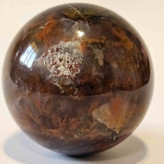 گوی سنگ عقیق به همراه پایه چوبی