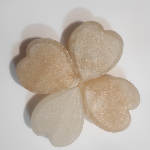 سنگ نمک ماساژ مدل قلب بسته ۴ عددی